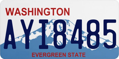 WA license plate AYI8485