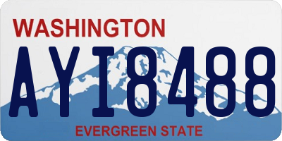 WA license plate AYI8488