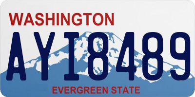 WA license plate AYI8489
