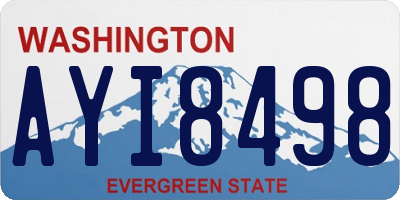 WA license plate AYI8498