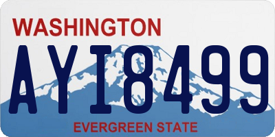WA license plate AYI8499
