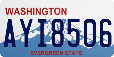 WA license plate AYI8506