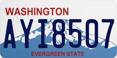 WA license plate AYI8507