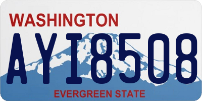 WA license plate AYI8508