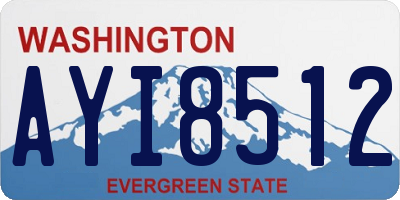 WA license plate AYI8512