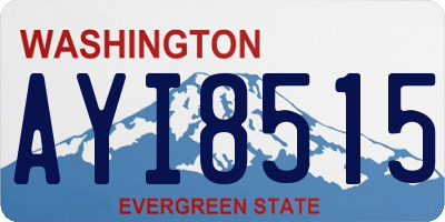 WA license plate AYI8515