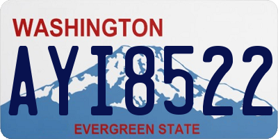 WA license plate AYI8522