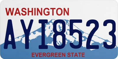 WA license plate AYI8523
