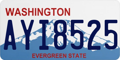 WA license plate AYI8525