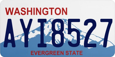 WA license plate AYI8527