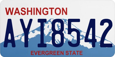 WA license plate AYI8542
