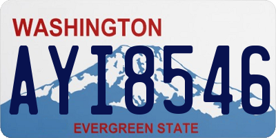 WA license plate AYI8546