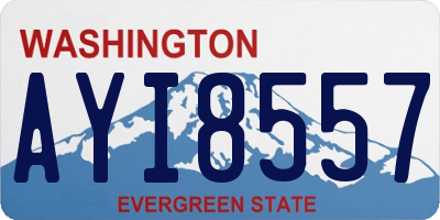 WA license plate AYI8557