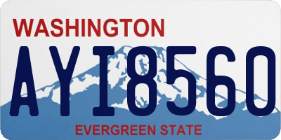 WA license plate AYI8560