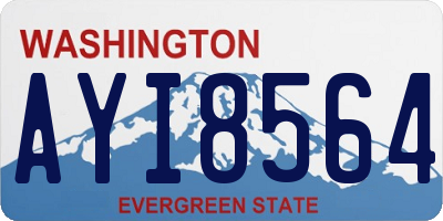 WA license plate AYI8564