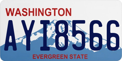 WA license plate AYI8566