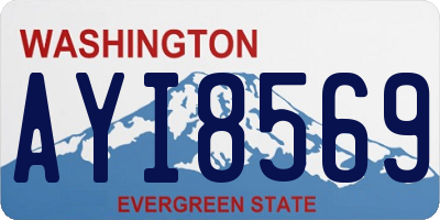 WA license plate AYI8569