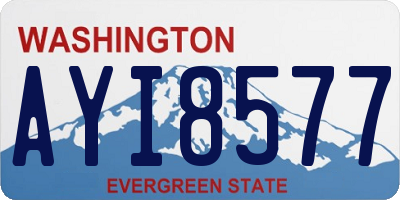 WA license plate AYI8577