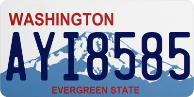 WA license plate AYI8585