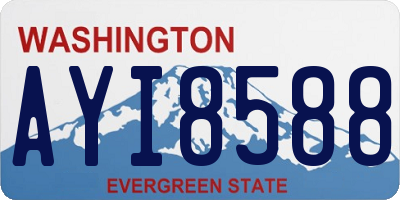 WA license plate AYI8588