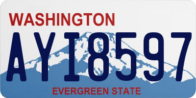 WA license plate AYI8597