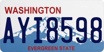 WA license plate AYI8598