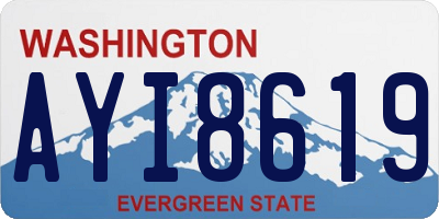 WA license plate AYI8619