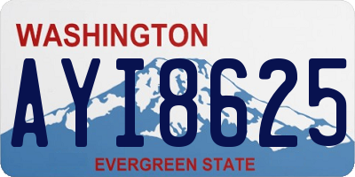 WA license plate AYI8625
