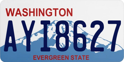 WA license plate AYI8627