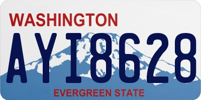 WA license plate AYI8628