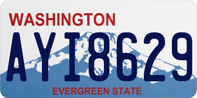 WA license plate AYI8629