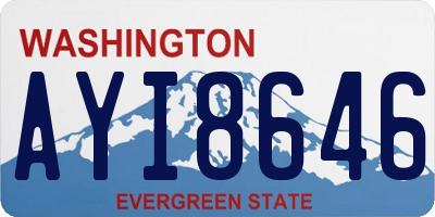 WA license plate AYI8646