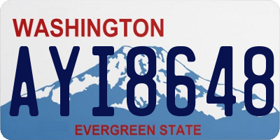 WA license plate AYI8648