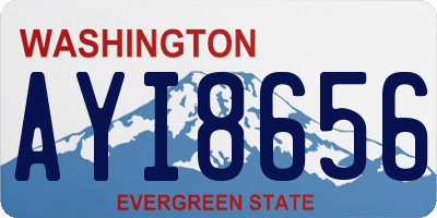 WA license plate AYI8656