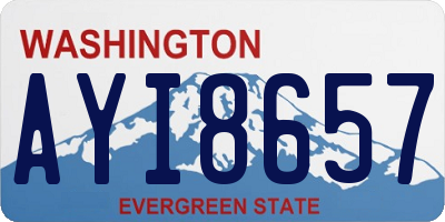 WA license plate AYI8657
