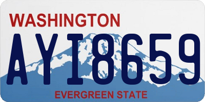 WA license plate AYI8659