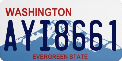 WA license plate AYI8661