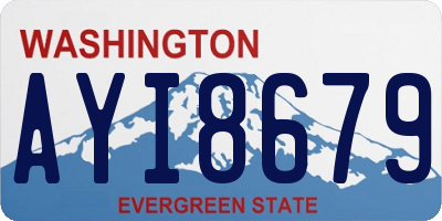 WA license plate AYI8679