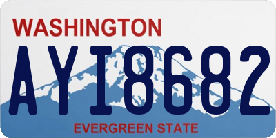 WA license plate AYI8682