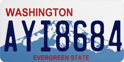 WA license plate AYI8684