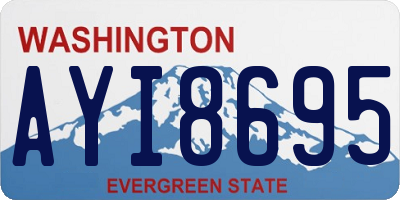 WA license plate AYI8695