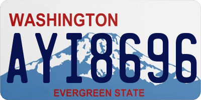 WA license plate AYI8696