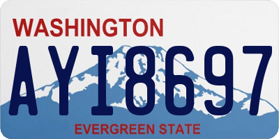 WA license plate AYI8697