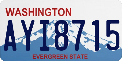 WA license plate AYI8715