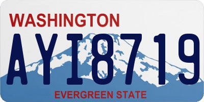 WA license plate AYI8719