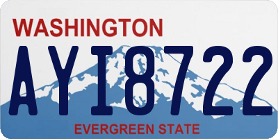 WA license plate AYI8722