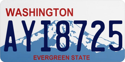WA license plate AYI8725