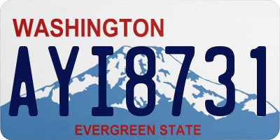 WA license plate AYI8731