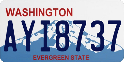 WA license plate AYI8737