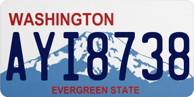 WA license plate AYI8738